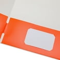 thumbnail image 3 of (2 pack) Pen + Gear Two Pocket Paper Portfolios, 50 Count, Orange, Letter Size, 3 of 14