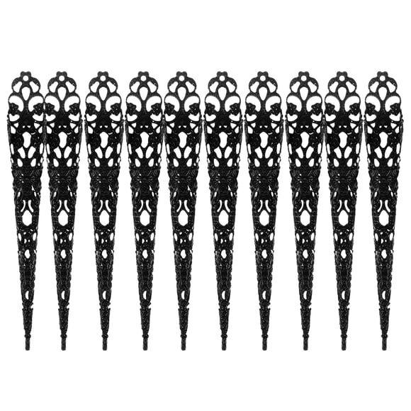 Miangastore 20pcs Finger Nail Tips Claw Rings Halloween Cosplay Fake Finger Covers Party Supply