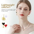 thumbnail image 3 of 1 par de pendientes colgantes de naipes para mujer, asimétricos, con forma de corazón, joyería para niñas, 3 of 7
