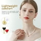 thumbnail image 3 of 1 par de pendientes colgantes de naipes para mujer, asimétricos, con forma de corazón, joyería para niñas, 3 of 7