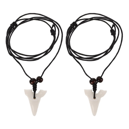 BESTOYARD Small Shark Pendant Unisex Fashion 2Pcs