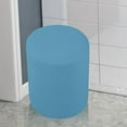 thumbnail image 4 of Ottoman Slipcovers Machine Washable Footrest Sofa Cover Ottoman Cover for Living Blue, 4 of 8