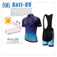thumbnail image 2 of Summer Men's Cycling jersey Wear Strap Suit Set Ropa with Gel Pad MTB Bicycle, 2 of 5