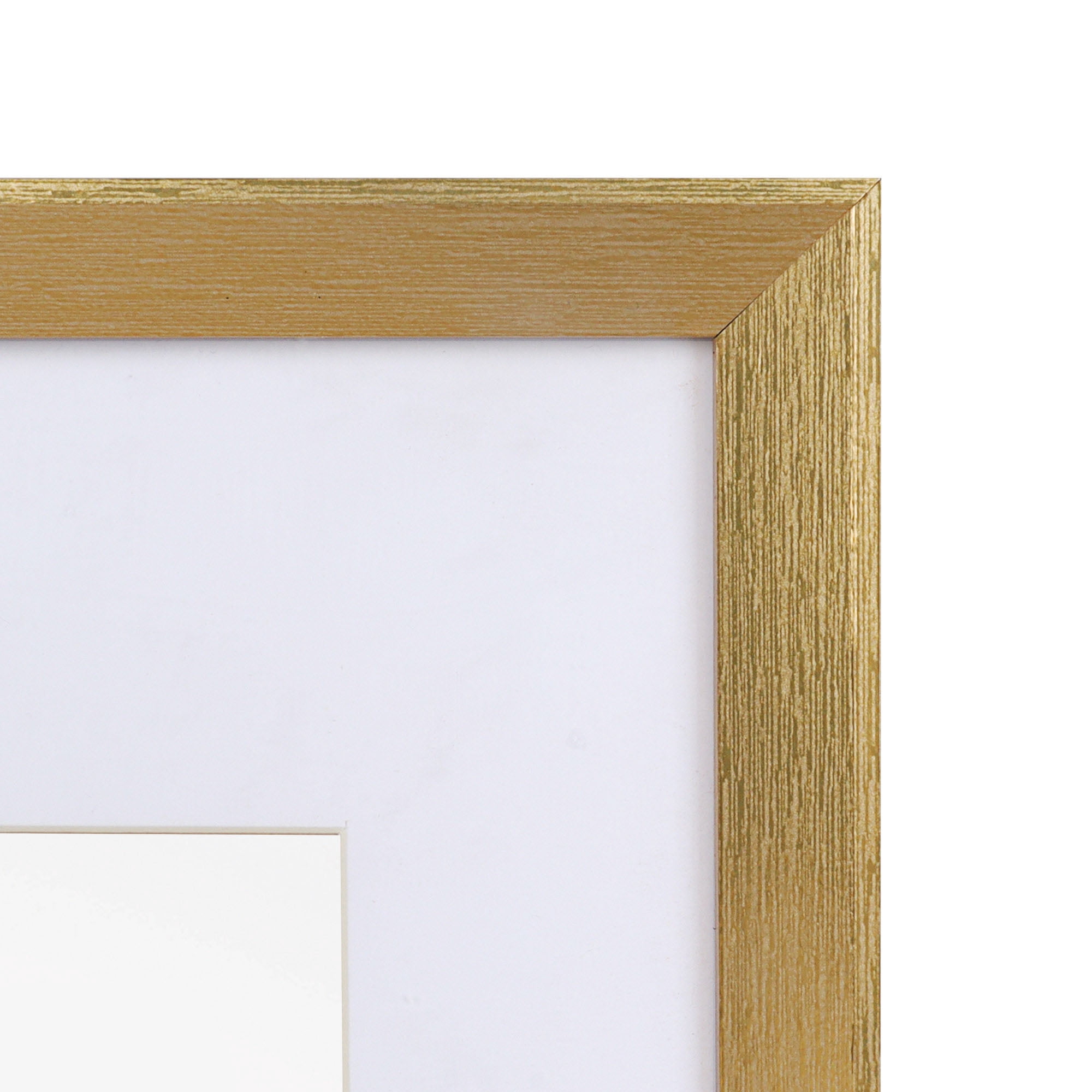 Scholartree 5 PACK 11 x 14 Wooden Picture Frames Set-11x14 Matted to 8x10 Wall Frames, Gold