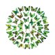 thumbnail image 3 of 200 pegatinas de pared de mariposas, calcomanías de pared de mariposas, mariposa rústica práctica Verde, 3 of 9