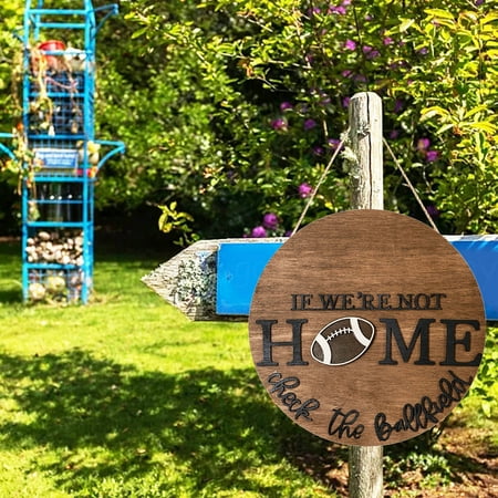 Leatfisat Football Season Door Hanger If We Re Not Home Check The Ballfield Decor For Sports Fans Leatfisat Football Season Door Hanger If We Re Not Home Check The Ballfield Decor For Sports Fans