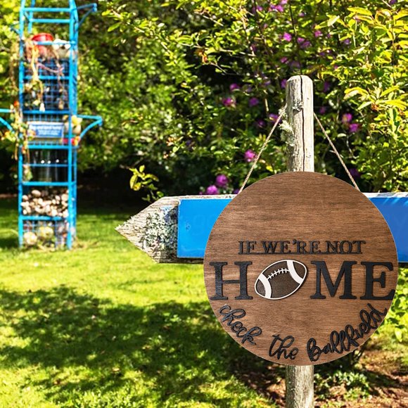 Product Category Door Hanging Decoration Product Title Football Season Door Sign for Home | Football Lover Plaque Graphic Print for Men Women Boys Girls