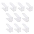 thumbnail image 1 of Organizador De Ranuras Para Zapatos, Rejilla De Zapato Apilable De Doble Capa Ajustable De 10 Piezas Para Organización De Armario, Ahorro De Espacio, Diseño Transparente, 1 of 7