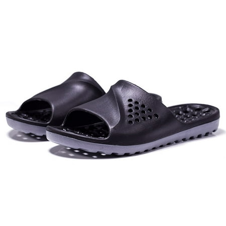 

Toyella Hollowed Fashion Sports Leaking Slippers Slippers Black Gray 39yardsto41yards