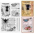 thumbnail image 2 of 1Sheet Vintage Butterfly Clear Silicone Stamps for DIY Scrapbooking Photo Album Decorative Cards Making 6.3×4.33inch, 2 of 8