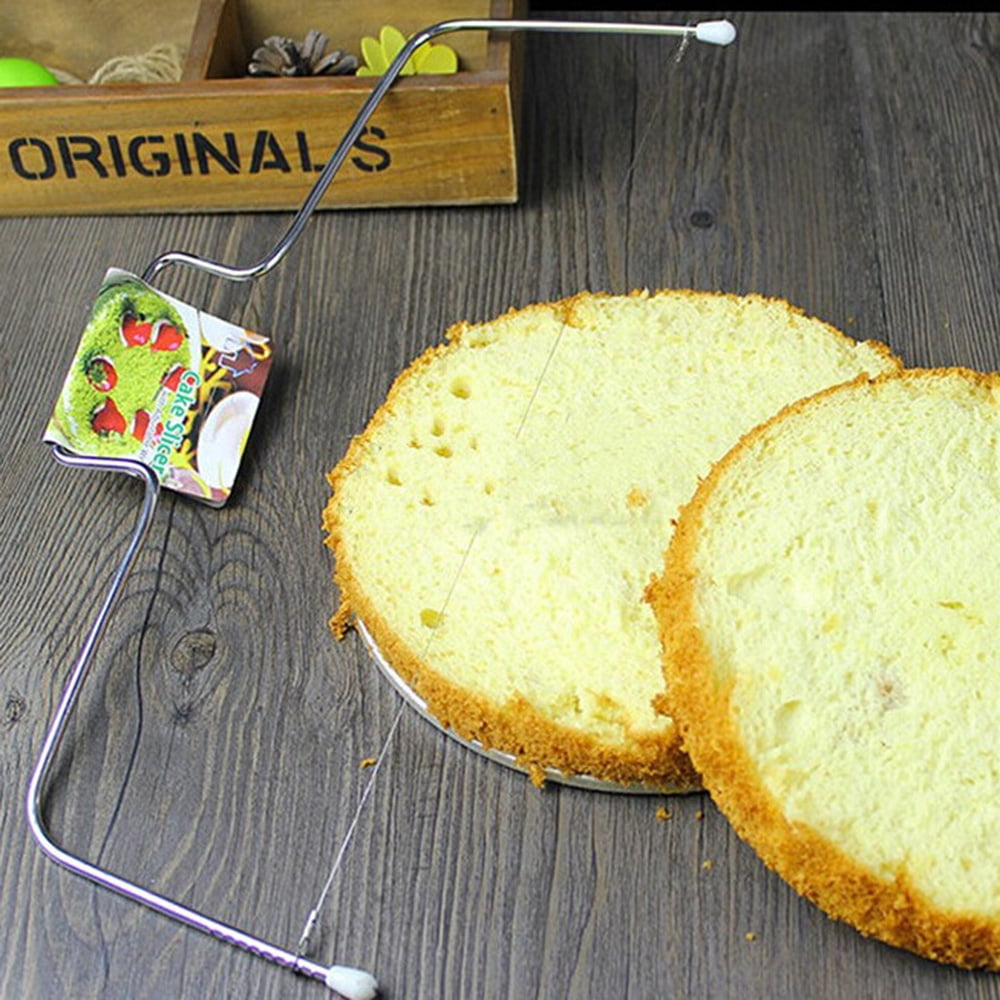 Bread Splitter Double-Line Cake Slicer Slice Layered Baking Tool Adjustable C0 