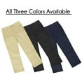 thumbnail image 4 of Boys Slim Straight Flat Front School Uniform Pants(Little Boys,Big Boys)(3-Pack), 4 of 6