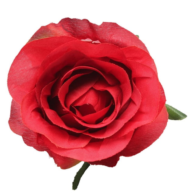 10 Uds. de cabezas de flores de , ramo de bricolaje, decoración para hogar Vino rojo