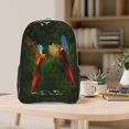 thumbnail image 5 of Susaid Hybrid Parrot in the Forest Print Clear Backpack See Through Transparent Plastic Clear Bookbags for School, College, Stadium,Work, 5 of 7