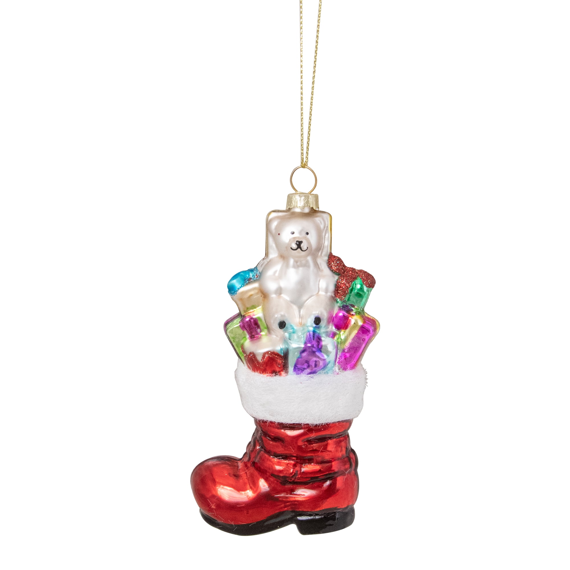 Hallmark Keepsake Christmas Ornament Year Dated Filled With Fun Stocking 2022 5" Shiny Red Present Filled Stocking Hanging Glass Christmas Ornament -  Walmart.com