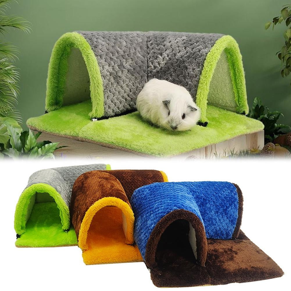 QHUDLV Plush Hamster Tunnel,Guinea Pig Channel,Soft Winter Warm Toy