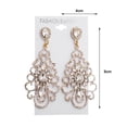 thumbnail image 4 of Crystal Earrings Hollowed-out Design Rhinestone Earrings Bridal Crystal Earrings Wedding Accessories, 4 of 4