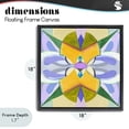 thumbnail image 4 of Stupell Industries Eclectic Revival Kaleidoscope Symmetry Black Floating Frame Canvas Art, 18 x 18, by Melissa Wang, 4 of 8