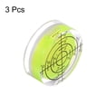 thumbnail image 3 of 3 Packs Round Bubble Level 32x12mm Mini Circular Bullseye Spirit Levels for Leveling Camera Tripod Telescope, Lime, 3 of 6