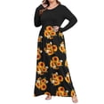 thumbnail image 3 of TARAINYA Plus Size Women Long Sleeve Maxi Dress Casual Dresses with Pockets, 3 of 9