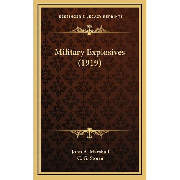 Military Explosives (1919), (Hardcover)