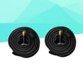 thumbnail image 3 of Kesenlong Inner Tube 2PCS Bike Inner Tube Cycling Tire US Rubber Tube Wide Tire for MTB Mountain Bike - 26x1.5 (Black), 3 of 8