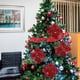 thumbnail image 4 of 12 Piezas Decoraciones para Árboles de Navidad Poinsettia con Purpurina Decoraciones Navideñas Adornos para Árboles Flores Artificiales de Navidad Decoración para Árbol de Navidad Corona de Navidad, 4 of 8