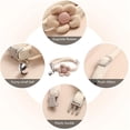 thumbnail image 4 of Miaocao XSmall Dog Collar with Bell,(2 Pack Pink+Beige) Cat Collar with Bells Flower Suede Girl Cute Fancy Puppy Collar with Bells for XXS XS Tiny Little Kitten Pet Female Dogs,Neck 8-12 Inch, 4 of 7