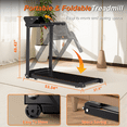 thumbnail image 5 of Ambifirner 3HP Foldable Treadmill with App Control - 300LBS Capacity, Under 45dB Quiet Walking Machine for Home Gym & Small Spaces​, 5 of 8