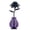 Purple, variant on Purple Dahlia Flower Building Blocks Set 150PCS Black Dahlia in Vase Floral Display Model Gothic Style Home Decor Collectible DIY Construction Kit