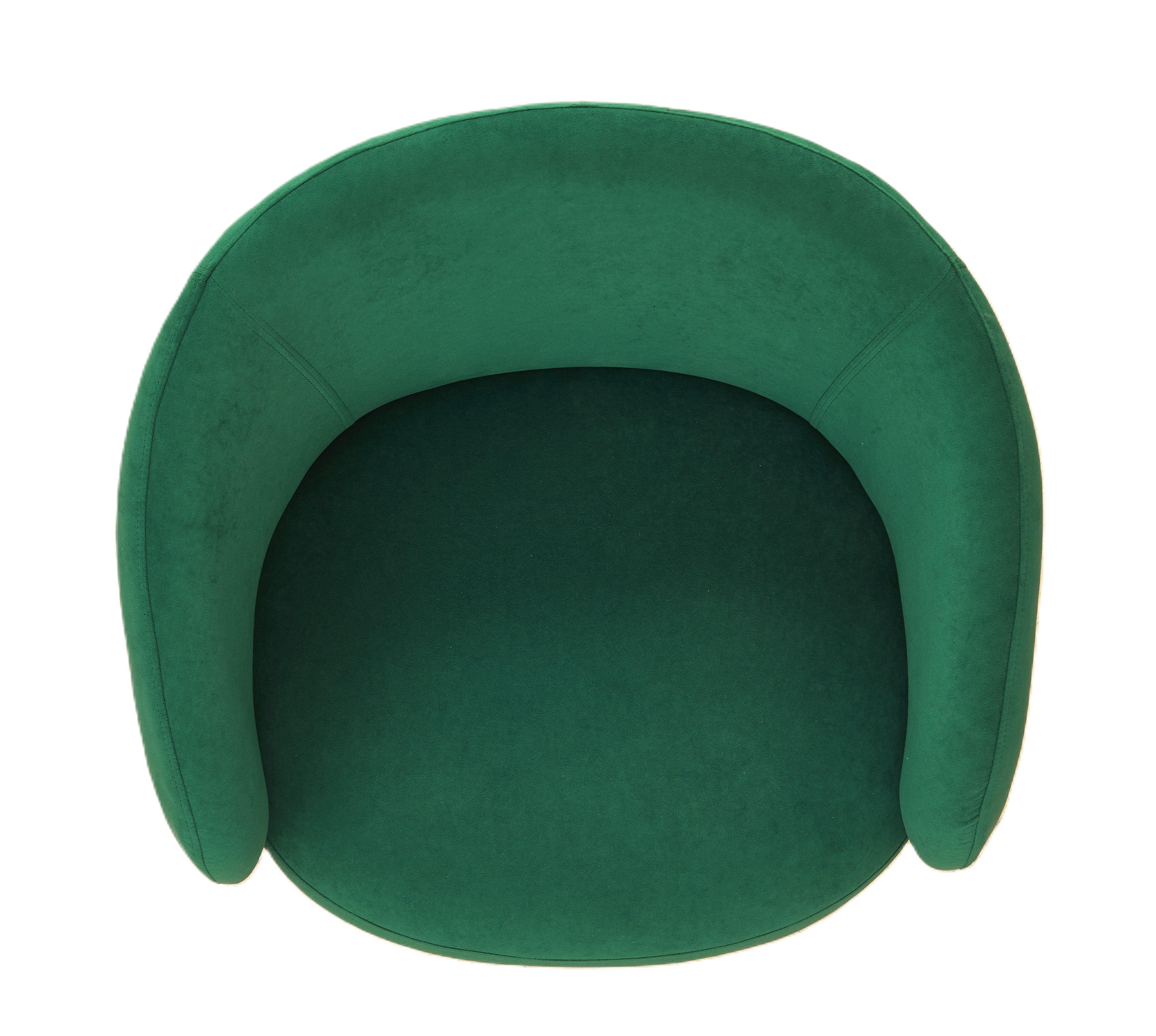 US Pride Furniture Luxury and Elegance Modern Channel Chair with Velvet Fabric Material and Thin Metal Legs Green