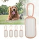 thumbnail image 5 of Juego de 5 cajas de basura de plástico portátiles para residuos de mascotas, bolsas de basura para gatos, perros pequeños (rosa y blanco), 5 of 5