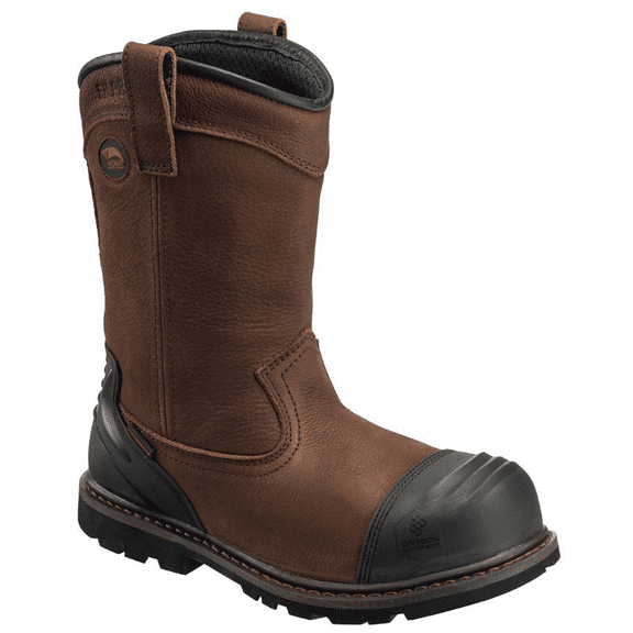 Avenger Hammer Wellington Series - Men's Boots - Carbon Nano-Fiber Toe - IC|EH|SR|PR - Brown/Black - Size: 10W