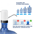 thumbnail image 2 of ZOUYUE 5 Gallon Water Dispenser - USB Charging Water Pump for 5 Gallon Bottle Universal Fit Water Bottle Pump Portable Electric Water Jug Dispenser Drinking Water Dispenser 5 Gallon for 2 3 5 Gallon, 2 of 5
