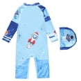 thumbnail image 3 of Boys Rash Guard Swimwear With UPF 50 Sun In Long Sleeve For Kids And Youth Quick-Dry Swimable Suit For Summer Water Activities, 3 of 3