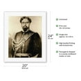 thumbnail image 2 of Kamehameha V - Portrait of the Hawaiian King (1830-1872) - Vintage Engraved Illustration - Fine Art Rolled Canvas Print 16in x 20in, 2 of 4