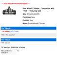 thumbnail image 2 of Rear Wheel Cylinder - Compatible with 1959 - 1966 Jeep CJ3 1960 1961 1962 1963 1964 1965, 2 of 2