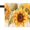 thumbnail image 4 of 1 Panel Retro Rustic Plants Curtain Valance for Windows, Farmhouse Floral Leaf Rod Pocket Short Window Treatment Decor Drapes for Kitchen, Bathroom, 54" X 18", 4 of 6