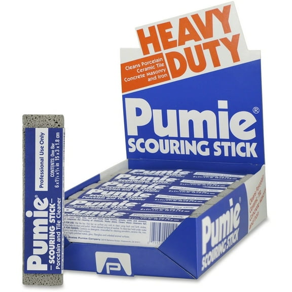 U.S. Pumice US Pumice Co. Heavy Duty Pumie Scouring Stick - Stick - 12 / Pack - Gray | Bundle of 5 Packs