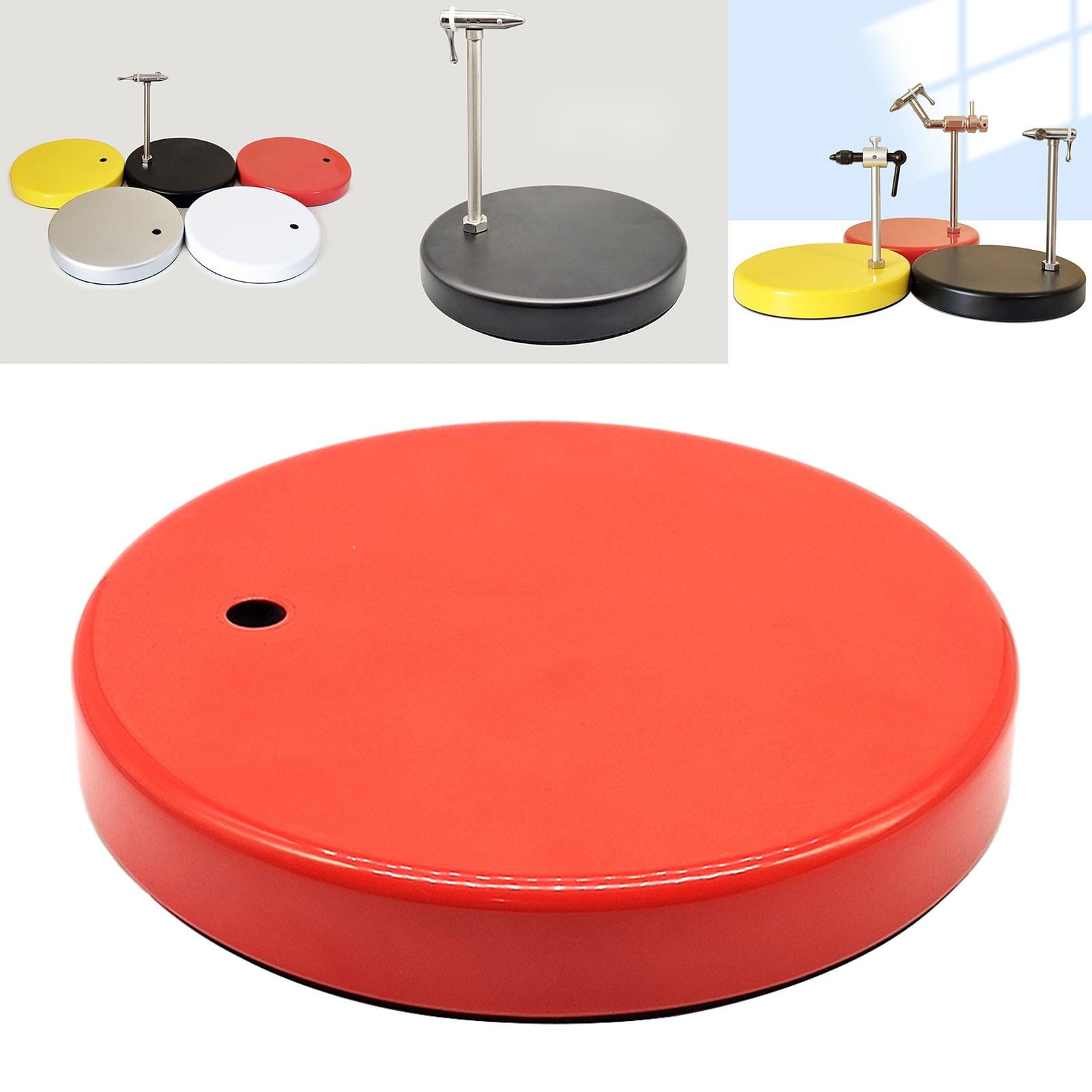 SunniMix Fly Tying Vise Accessory Fishing Lure Making Fishing Hook Tying Vise Metal Spare Red Base