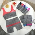 thumbnail image 6 of Workout Set for Women 2Piece Seamless Crop Tanks Top High Impacts Sports Bra High Waist Yogas Shorts Gym Exercise Outfit, 6 of 16