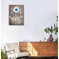 thumbnail image 4 of Bathroom Wall Art Daisy Canvas Pictures Vintage Canvas Artwork Flowers Bathtub Rustic Wood Board Background Contemporary Wall Art Decor Bedroom Living Room Office Home Framed Ready to Hang 12" x 16", 4 of 5
