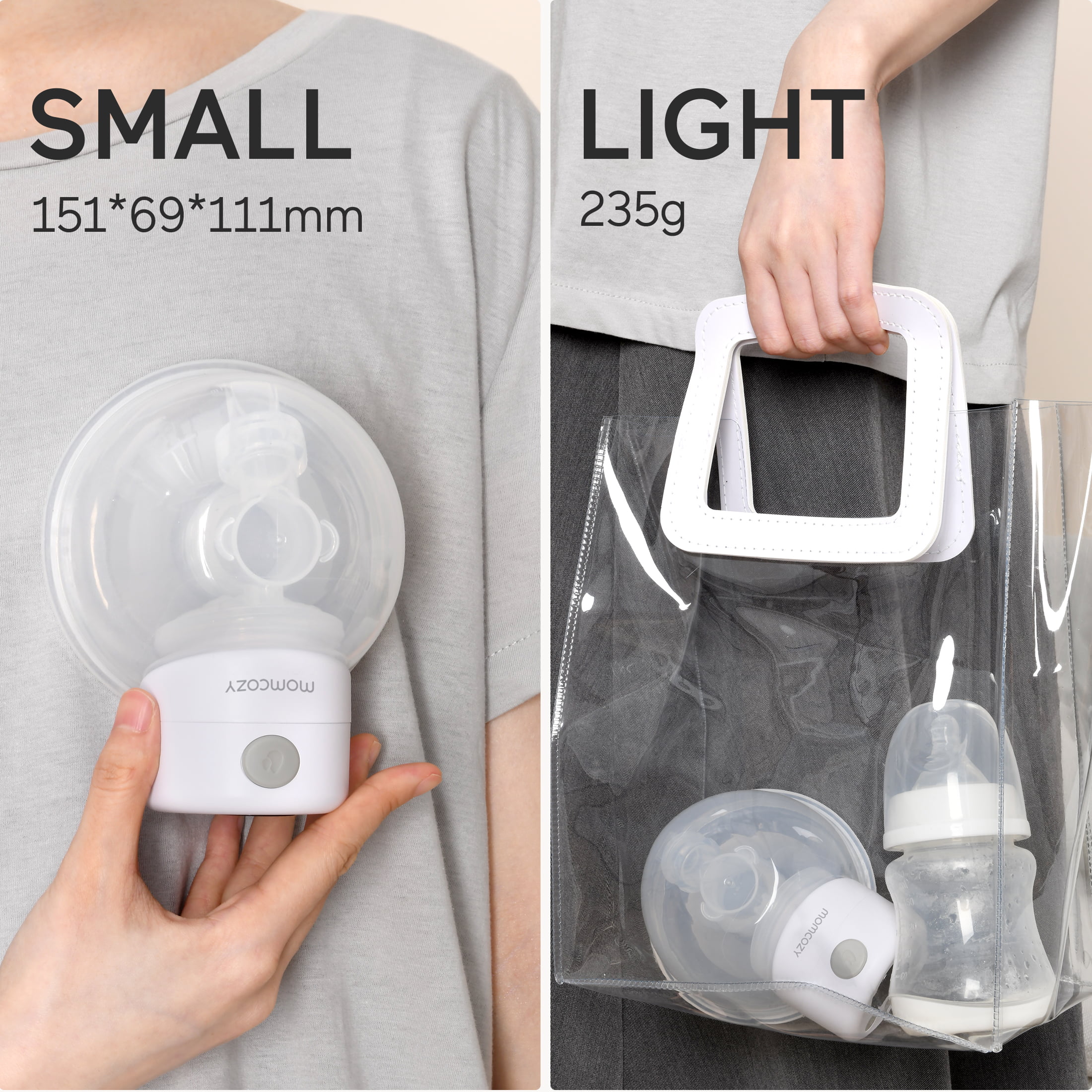 Momcozy Wearable Breast Pump S12, LCD Hands-Free Pump, 2 Mode & 9 Levels  Adjustable for Comfortable Pumping, Low Noise & Painless Electric  Breastfeeding Pump, 24mm Flange 1 Count (Pack of 1) 