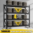 thumbnail image 3 of STANI 5000 LBS Heavy Duty 4-Tier Metal Shelving Unit, 71"W Adjustable Industrial Garage Storage Shelves, Boltless Steel Storage Rack for Warehouse,Basement, Workshop, 3 of 9