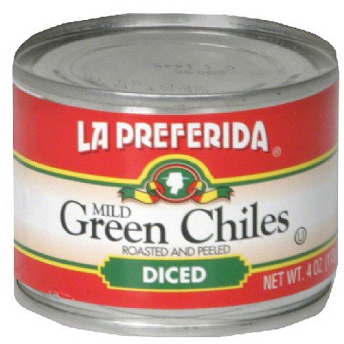 La Preferida Diced Green Chiles, 4 oz (Pack of 24)