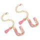 thumbnail image 1 of Accesorios de encanto de letras de 2 piezas para taza de tumbler, identificación de nombre ID, multicolor (Letra U), 1 of 6