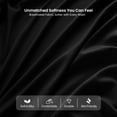 thumbnail image 6 of Lux Decor Collection Queen Bed Sheets Set Brushed Microfiber High GSM, 4 Piece Sheet Set Upto 16 Inches Deep Pocket Bedding Sheets & Pillowcases - Black, 6 of 10