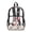American Flag Gnome Beige, variant on Clear School Bag for Kids Elementary School Backpack for Women Men Transparent Bookbag Teens Girls Boys Daypack with Front Zipper Pocket, Cat Galaxy Pattern Violet Blue