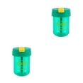 thumbnail image 3 of Kearding Botella de agua con pajita 300ML Sellado Taza portátil Plástico Oficina Estudiante Escuela Llevar Fitness Drinkware Verde Verde 2piezas, 3 of 6