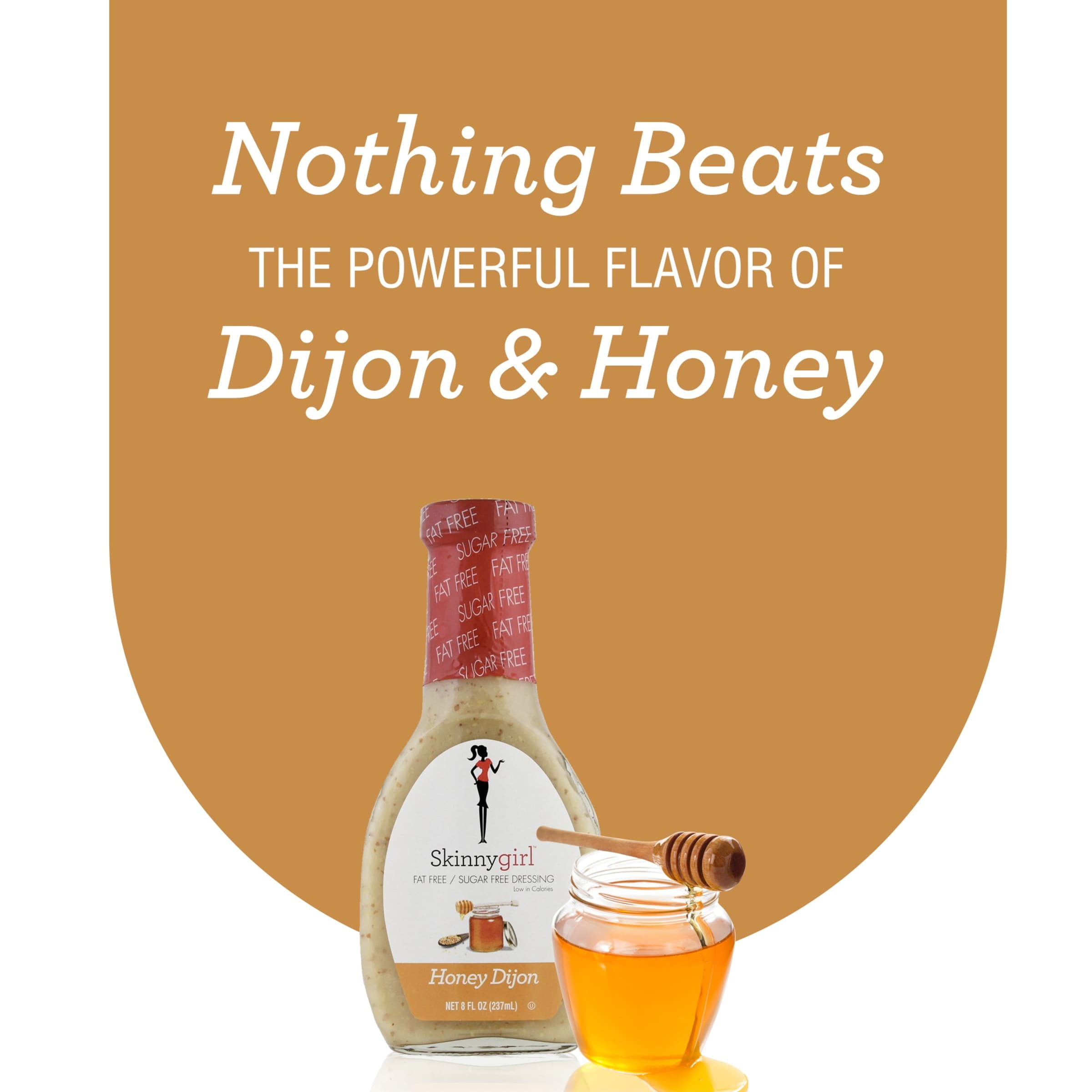 Skinnygirl, Fat-Free, Sugar-Free Honey Dijon Salad Dressing, 8 fl oz